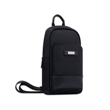 quality  Scratch Resistant Business Sling Bag Black color For College School factory