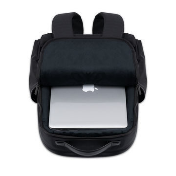 16 Inch Black Waterproof Laptop Backpack For Work Business Multipurpose