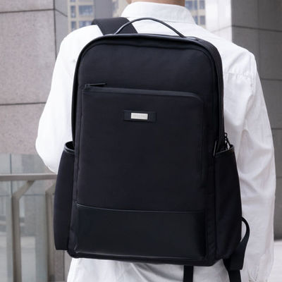 RPET Waterproof Black Business Bag 15.6&quot; RPET Laptop Backpack