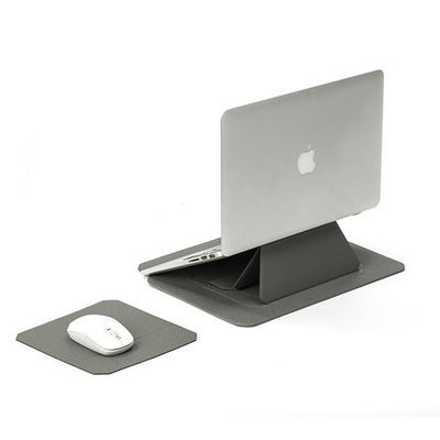PU Leather Laptop Bag Sleeves With Stand Holder 1.1mm Ultra Slim